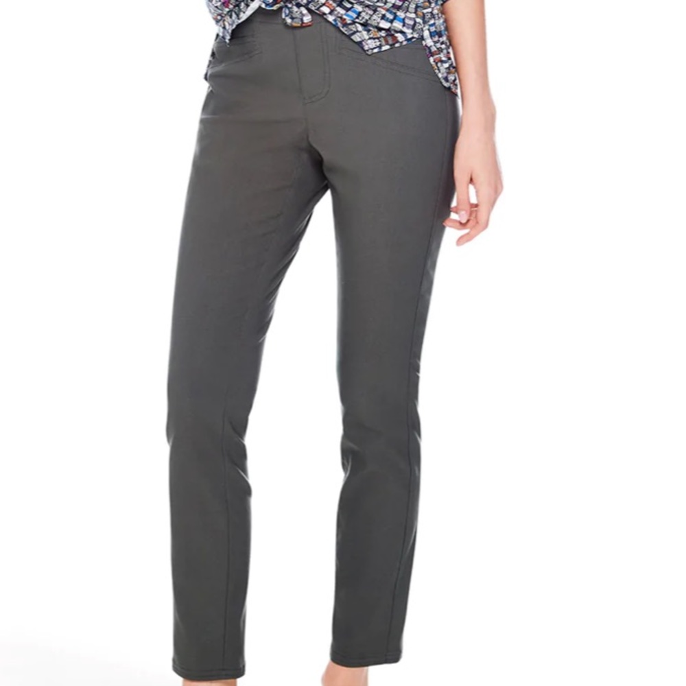 NIC+ZOE Straight Leg Women's Jeans in Charcoal